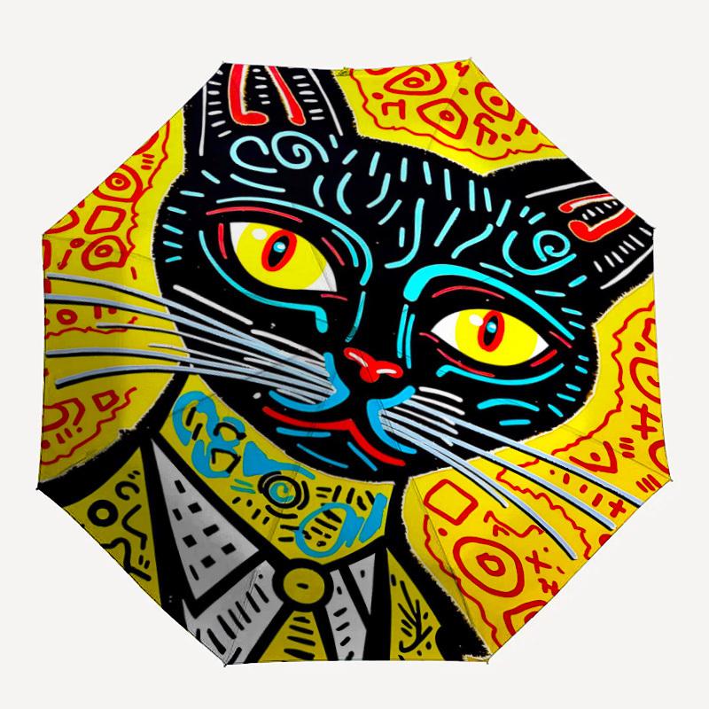 1pc Cat Mandala Automatic Folding Umbrella - Compact 8-Rib Design, Durable Plastic & Iron, Lightweight for Outdoor Daily Use097
1pc Cat Mandala Automatic Folding Umbrella - Compact 8-Rib Design, Durable Plastic & Iron, Lightweight for Outdoor Daily Use097