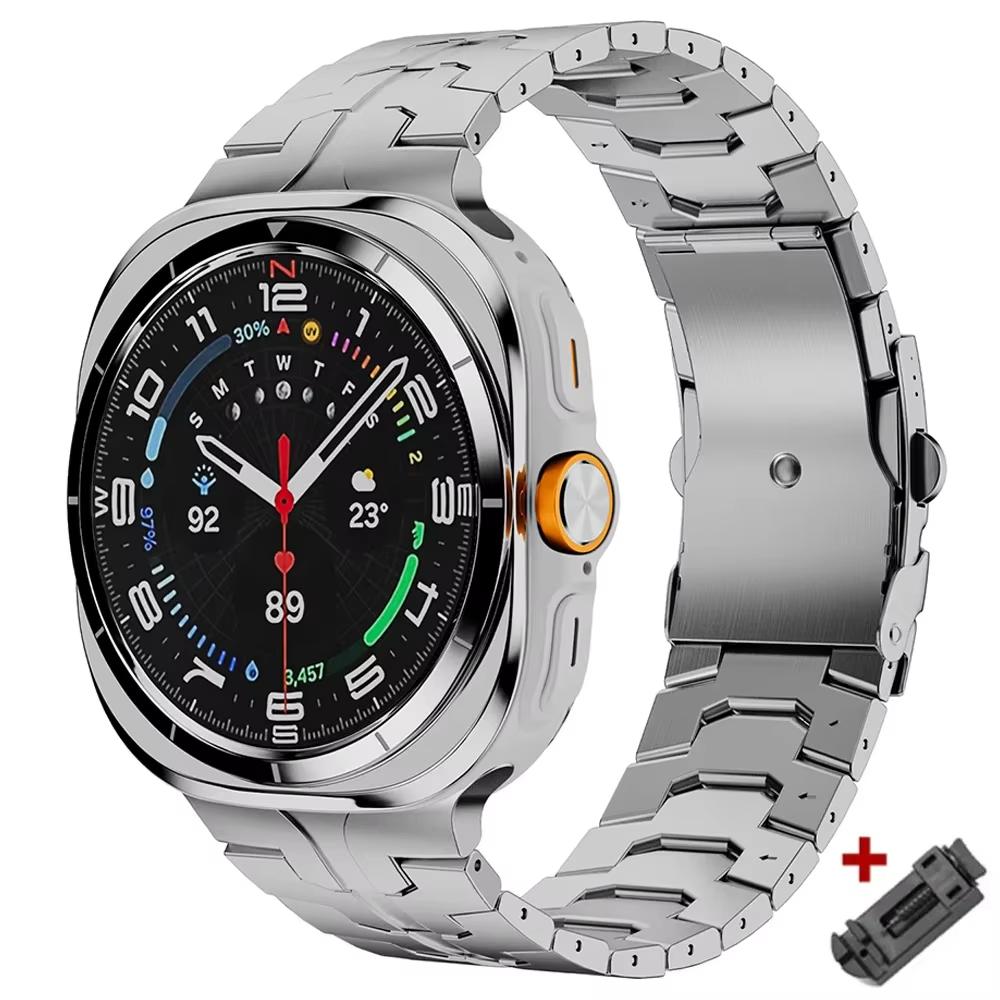 Black Orange Stainless Steel Band for Samsung Galaxy Ultra Luxury Men Wristband for SAMSUNG GALAXY ULTRA Metal Strap Bracelet Galaxy Ultra 47mm срібний
Black Orange Stainless Steel Band for Samsung Galaxy Ultra Luxury Men Wristband for SAMSUNG GALAXY ULTRA Metal Strap Bracelet Galaxy Ultra 47mm срібний