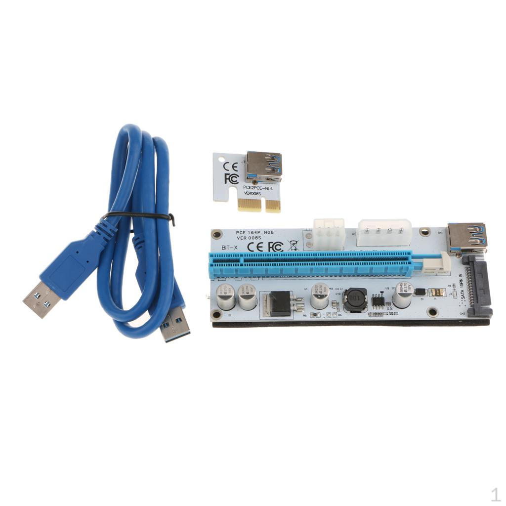 008 1x x Riser Card Adapter With USB3.0 Cable
008 1x x Riser Card Adapter With USB3.0 Cable