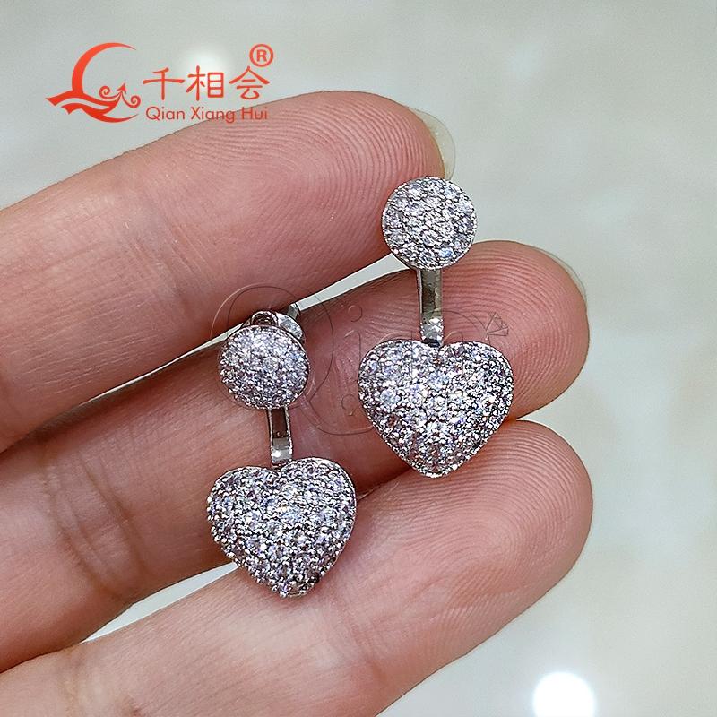 Серебро S925 11 * 22 мм в форме сердца рукопашный бой белый муассанитовый камень серьги для ушей Серьги для украшения женский подарок
Серебро S925 11 * 22 мм в форме сердца рукопашный бой белый муассанитовый камень серьги для ушей Серьги для украшения женский подарок