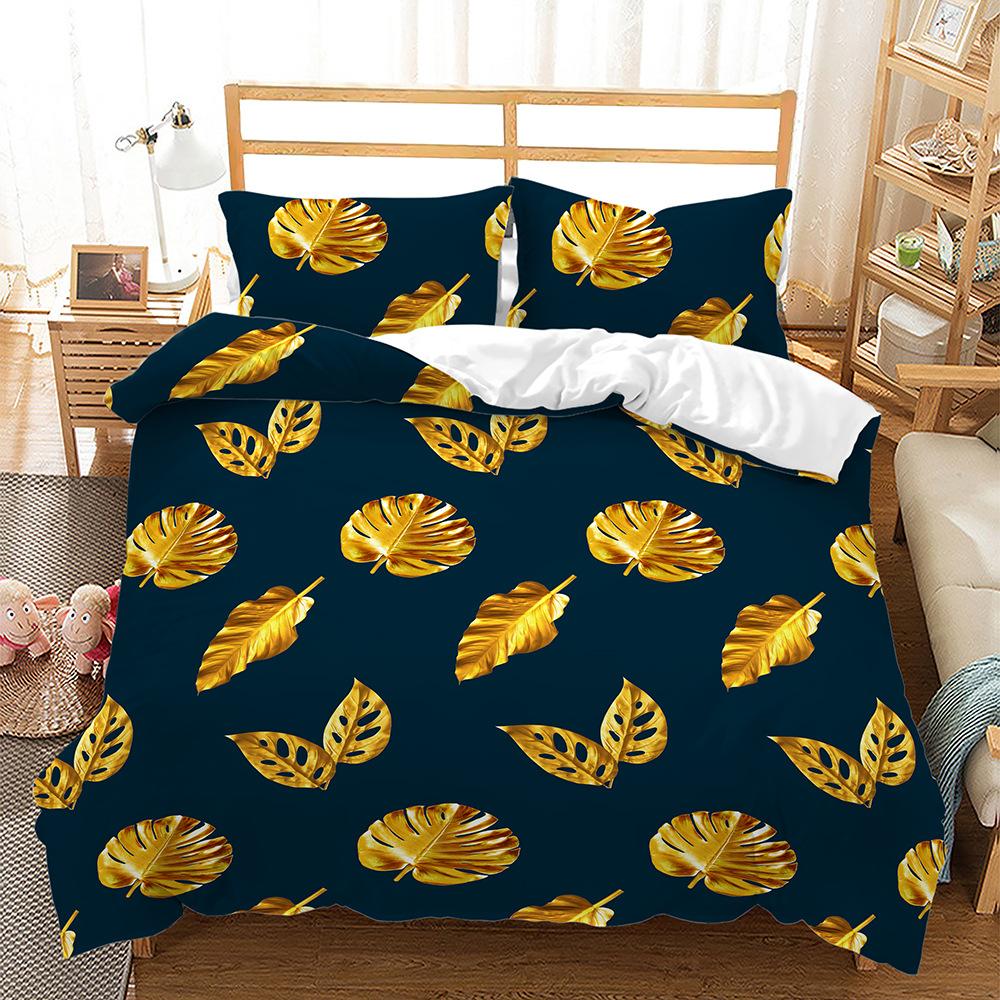 Bedding Three-Piece Set Quilt Cover Pillowcase 3D Digital Printing Plant Leaf Fruit Kit 135 * 200 (two-piece set) 90g
Bedding Three-Piece Set Quilt Cover Pillowcase 3D Digital Printing Plant Leaf Fruit Kit 135 * 200 (two-piece set) 90g