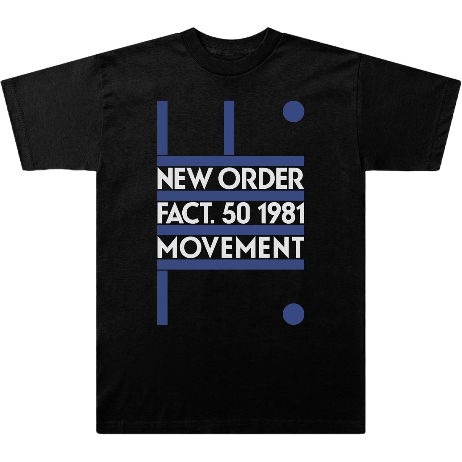 New Order Unisex-Adult Standard Movement Fact 50 T-Shirt S чёрный
New Order Unisex-Adult Standard Movement Fact 50 T-Shirt S чёрный