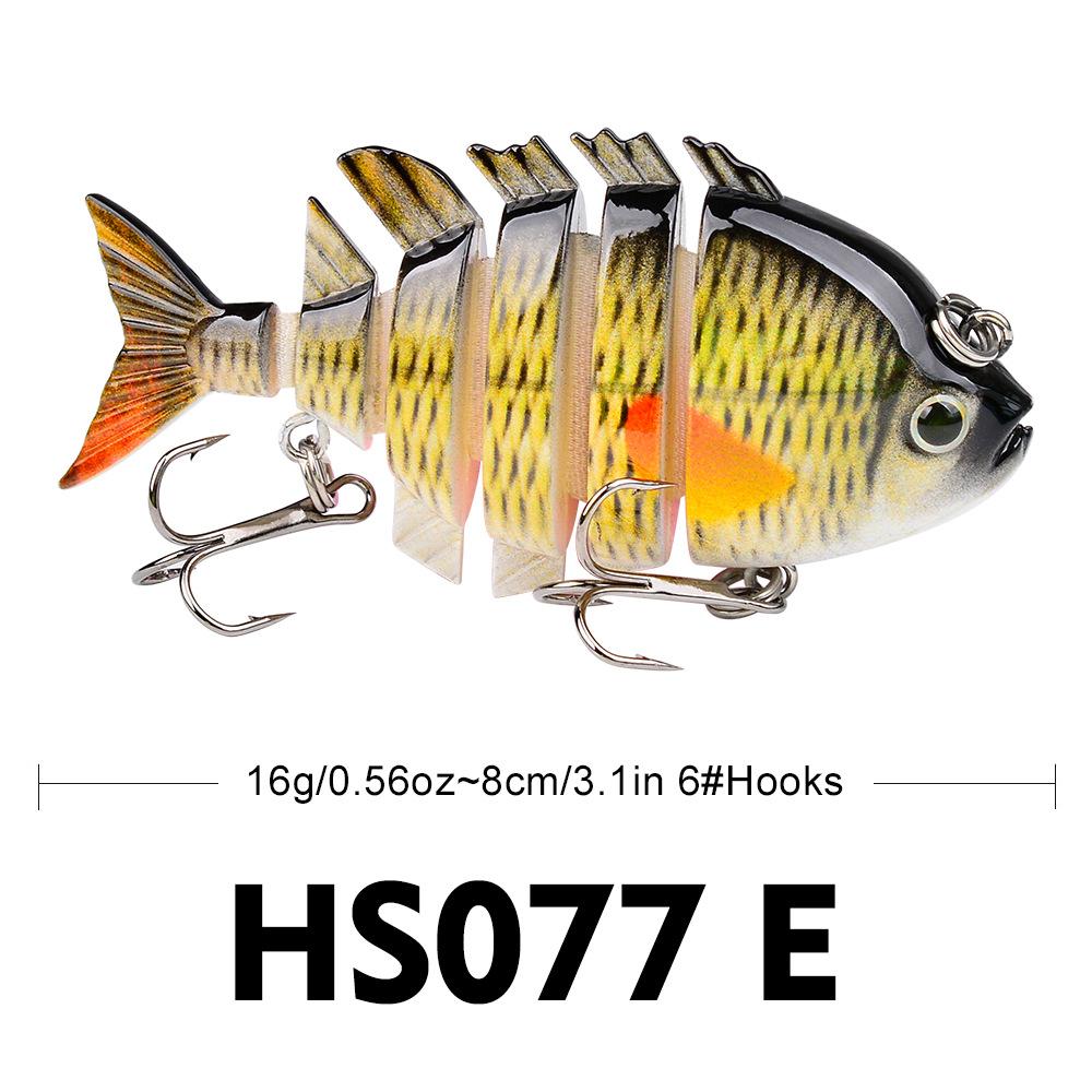 Приманка False Bait 6-секційна багатосекційна риба 8 см 16 г Bionic Plastic Hard Bait, Top Mouth Seabass Overfeeding Fish Bait HS077 8cm 16g
Приманка False Bait 6-секційна багатосекційна риба 8 см 16 г Bionic Plastic Hard Bait, Top Mouth Seabass Overfeeding Fish Bait HS077 8cm 16g