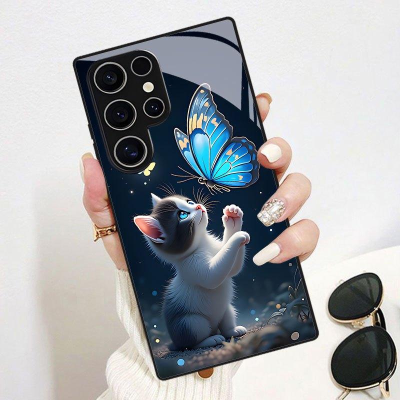 Cat and Blue Butterfly Dreamy Pattern Phone Case Suitable for Samsung Galaxy S26 S25 S24 S22 S21 S20 FE/Ultra/Plus Dustproof Galaxy S23 FE
Cat and Blue Butterfly Dreamy Pattern Phone Case Suitable for Samsung Galaxy S26 S25 S24 S22 S21 S20 FE/Ultra/Plus Dustproof Galaxy S23 FE