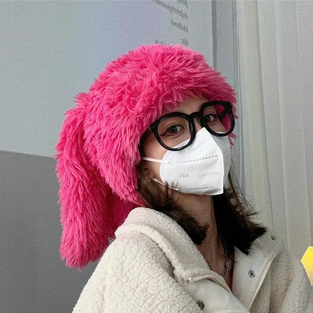 Мягкая шапка с кроличьими ушками, теплая плюшевая зимняя шапка-бини, модный пуловер, пушистая шапка, уличная одежда розы красного
Мягкая шапка с кроличьими ушками, теплая плюшевая зимняя шапка-бини, модный пуловер, пушистая шапка, уличная одежда розы красного