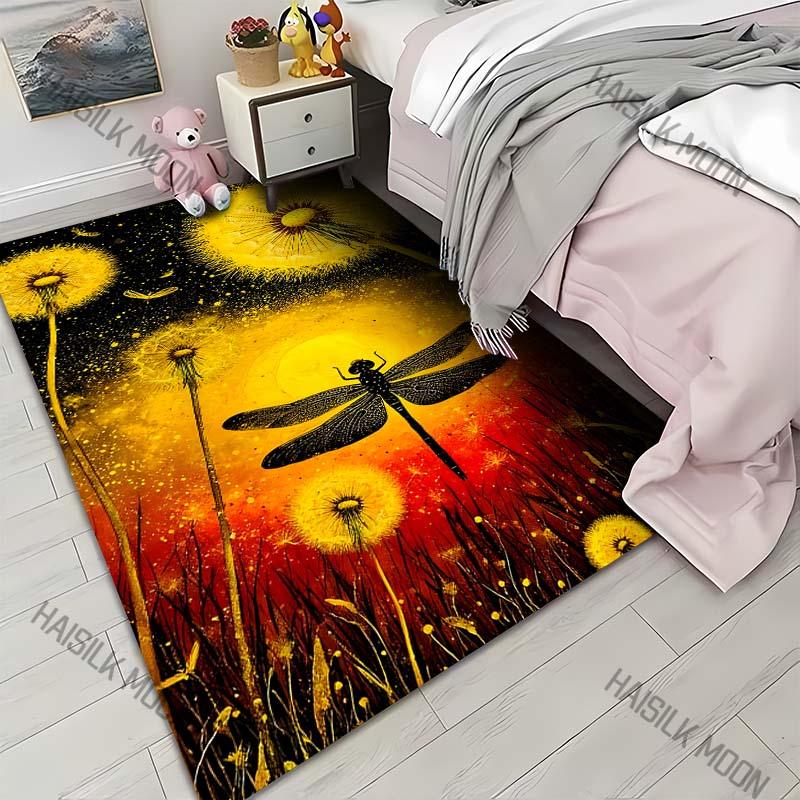 Dandelions and Dragonflies Carpet for Living Room Bedroom Bedside Floor Mat Cloakroom Kids Activity Area Rugs Home Decor 40x60cm
Dandelions and Dragonflies Carpet for Living Room Bedroom Bedside Floor Mat Cloakroom Kids Activity Area Rugs Home Decor 40x60cm