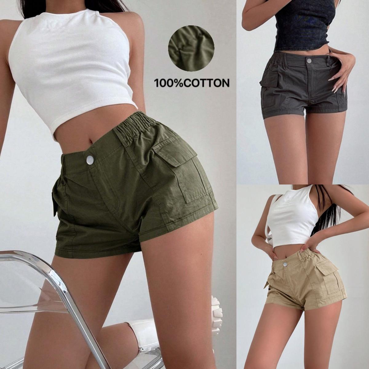 Rose Beauty A женские шорты Y2K Street с эластичной талией и карманами по бокам, однотонные простые повседневные шорты для повседневной носки XXS серый
Rose Beauty A женские шорты Y2K Street с эластичной талией и карманами по бокам, однотонные простые повседневные шорты для повседневной носки XXS серый