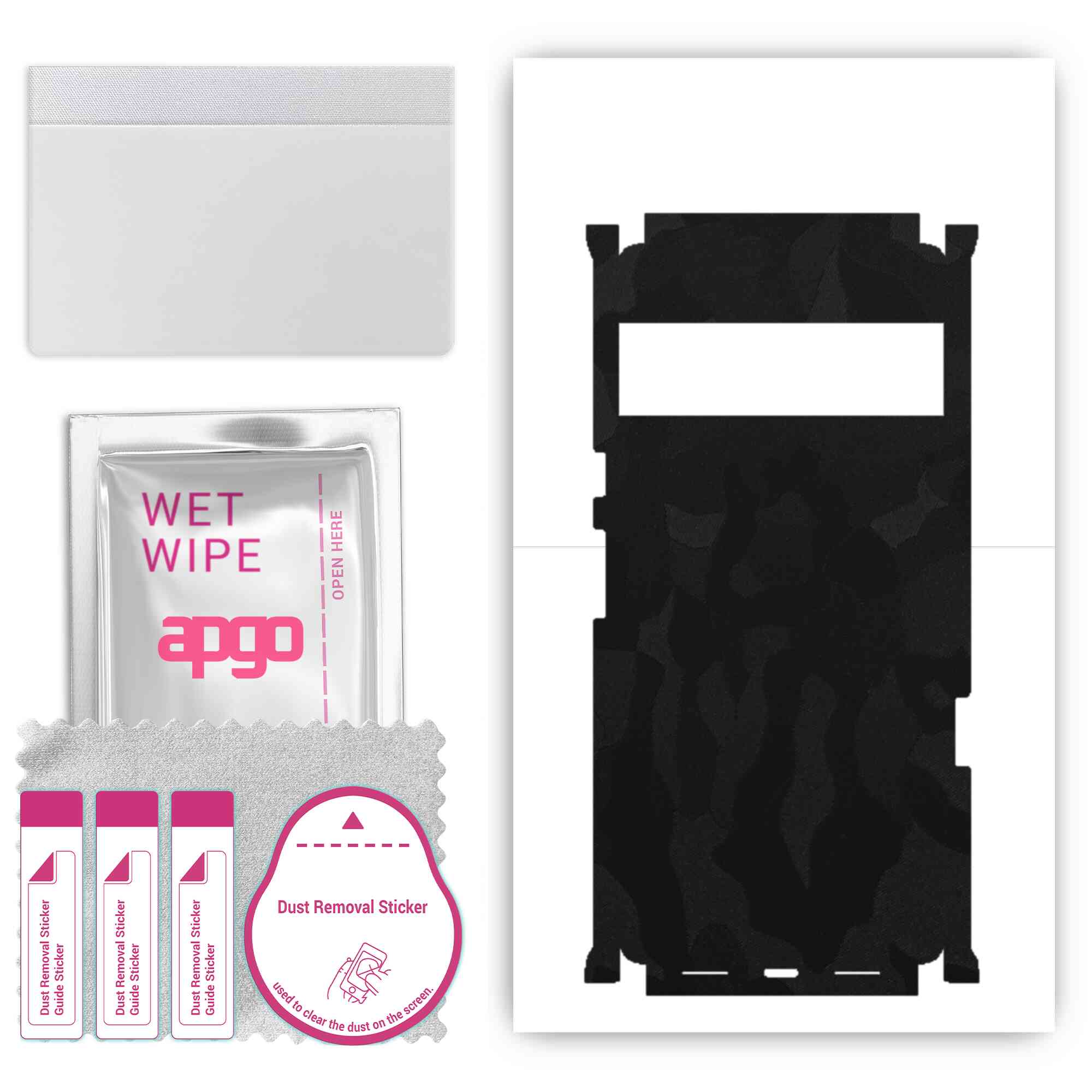apgo Protective Skin Sticker for the back+sides compatible with Google Pixel 6 Pro, Full Wrap Film, Foil, Vinyl - Pattern Black Camo
apgo Protective Skin Sticker for the back+sides compatible with Google Pixel 6 Pro, Full Wrap Film, Foil, Vinyl - Pattern Black Camo