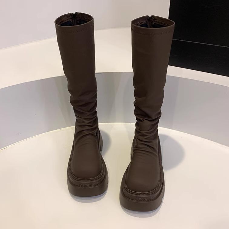 2024 autumn and winter new wrinkled thick-soled boots but knee-high boots Korean version leg-trimming thin boots brown elastic boots 35
2024 autumn and winter new wrinkled thick-soled boots but knee-high boots Korean version leg-trimming thin boots brown elastic boots 35