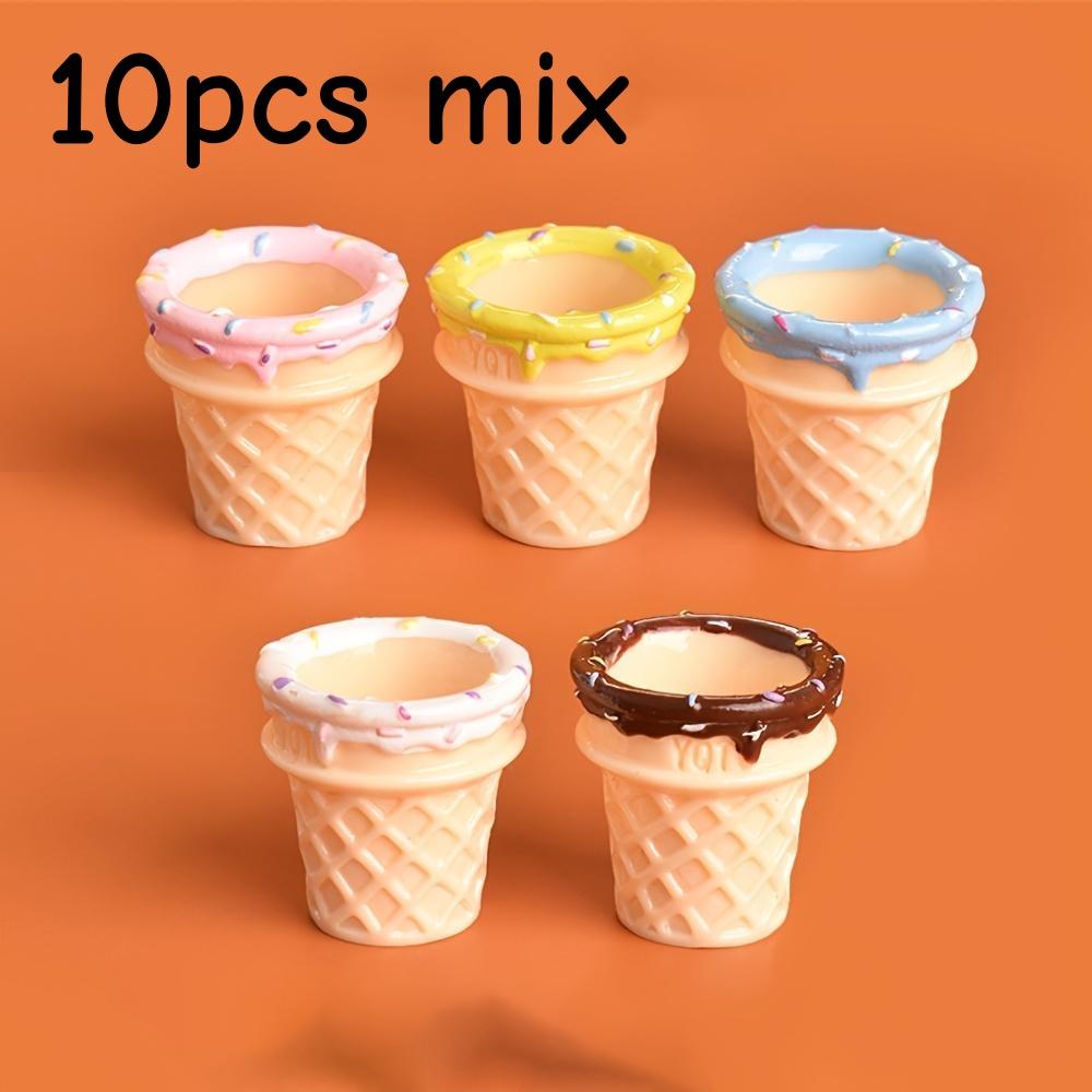 10 DIY mini resin ice cream cone model accessories - perfect for jewelry making, home decoration, family gifts, and bead storage
10 DIY mini resin ice cream cone model accessories - perfect for jewelry making, home decoration, family gifts, and bead storage