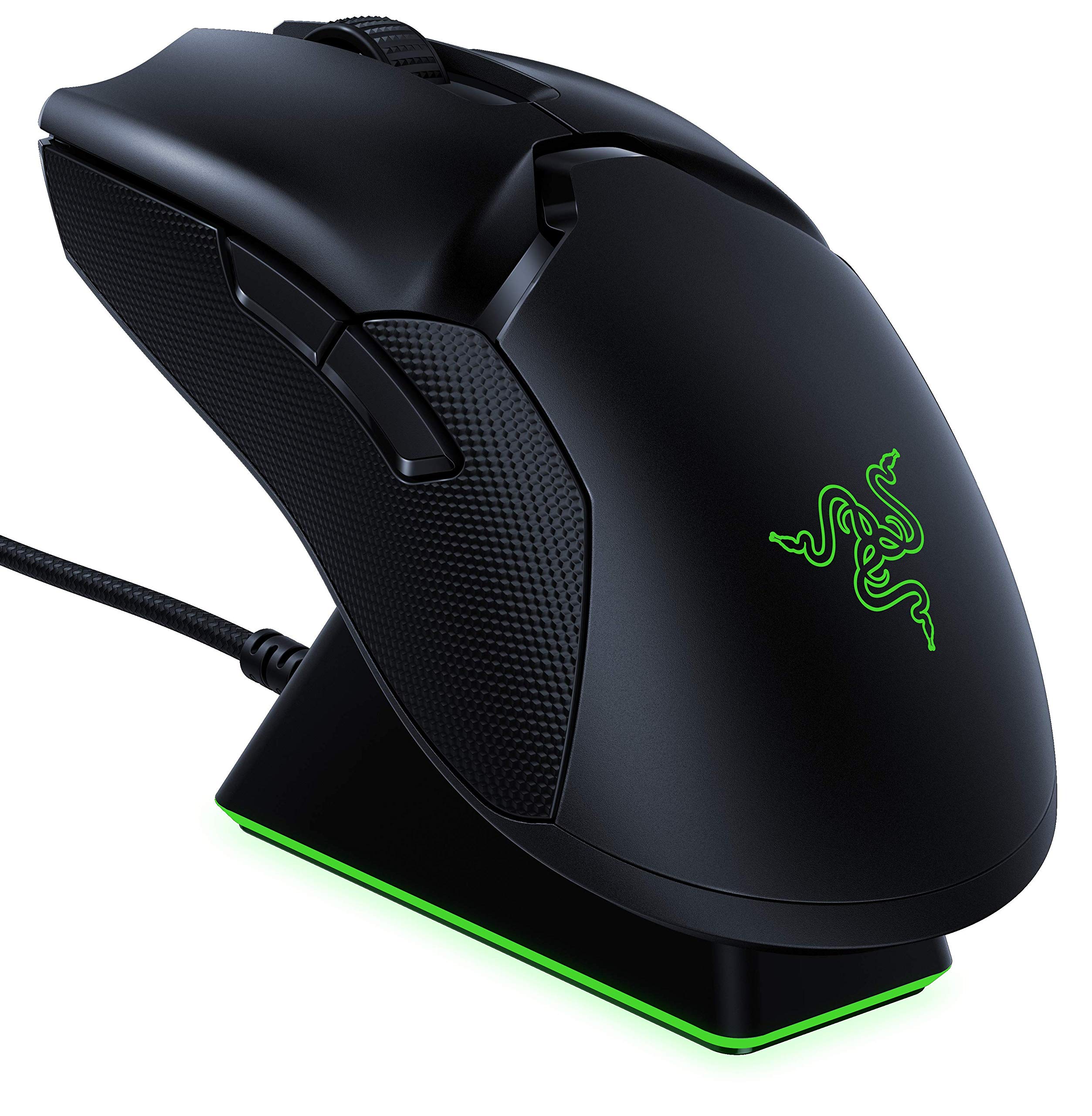 Razer Gaming Mouse Viper Ultimate High Speed Wireless Lightweight 74g Sensor 20000DPI Optical Switch 8 Buttons with Charging Stand Chroma Authorized чорний
Razer Gaming Mouse Viper Ultimate High Speed Wireless Lightweight 74g Sensor 20000DPI Optical Switch 8 Buttons with Charging Stand Chroma Authorized чорний