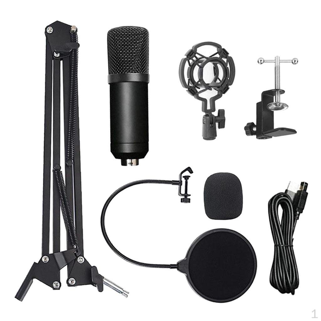 Набір для подкастингу, USB конденсаторний студійний мікрофон, інтерфейс, повністю регульована broadcast-стійка та round mesh head
Набір для подкастингу, USB конденсаторний студійний мікрофон, інтерфейс, повністю регульована broadcast-стійка та round mesh head