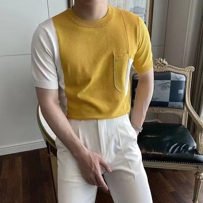 Short Sleeve T-shirt Men s Fashion Brand Summer Loose Half Sleeve 2025 New Internet Hot Fashionable Ins Simple Printed Top M жовтий
Short Sleeve T-shirt Men s Fashion Brand Summer Loose Half Sleeve 2025 New Internet Hot Fashionable Ins Simple Printed Top M жовтий