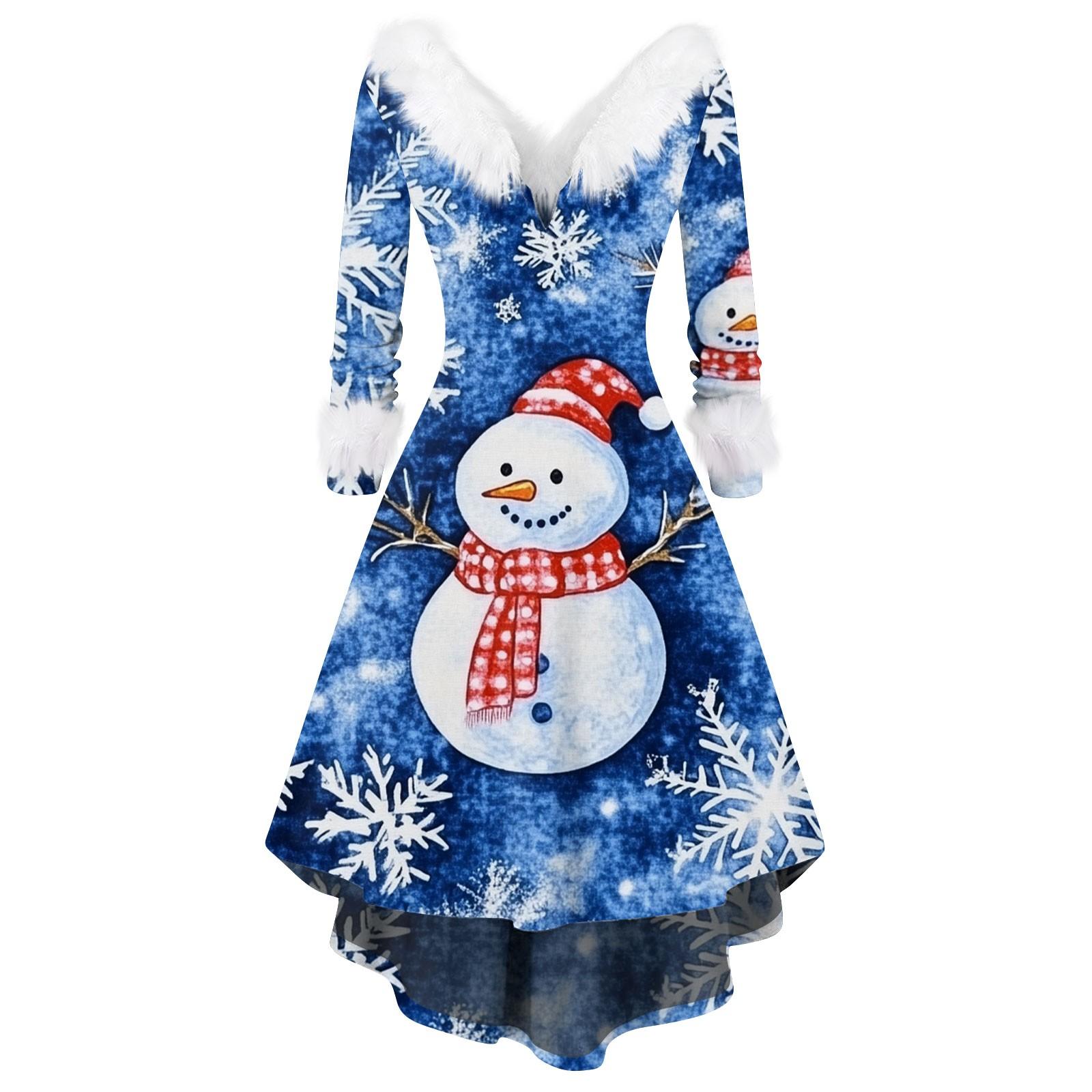 Жіноча модна повсякденна вечірня сукня з різдвяним принтом і довгими рукавами з V-подібним вирізом XXXXXL синій
Жіноча модна повсякденна вечірня сукня з різдвяним принтом і довгими рукавами з V-подібним вирізом XXXXXL синій