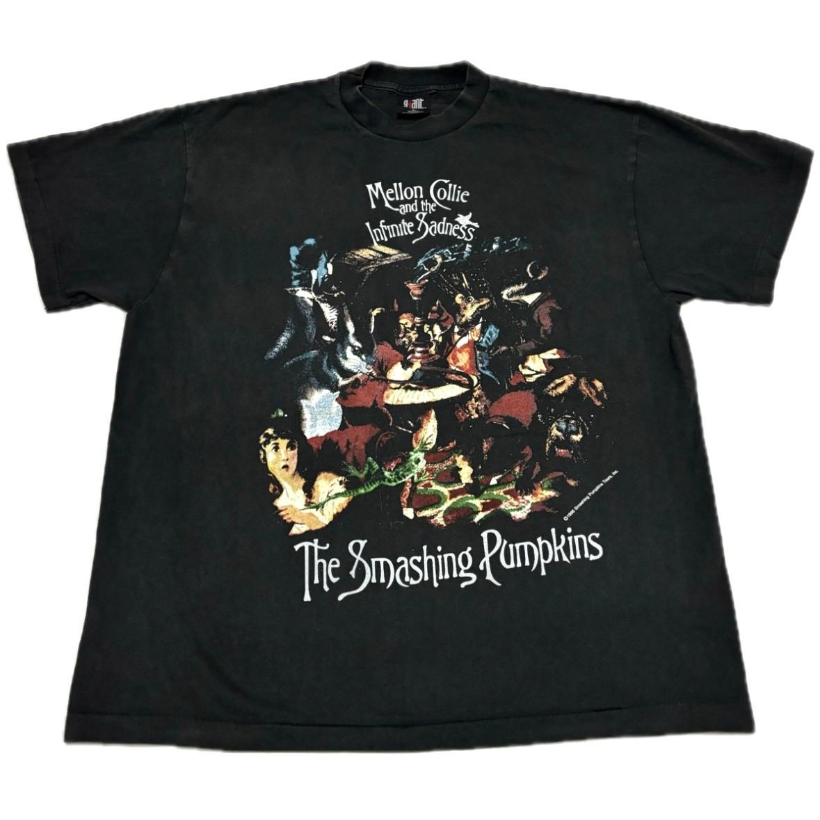 Винтажная футболка The Smashing Pumpkins XL черная Mellon Collie одинарной строчки РЕПРИНТ S
Винтажная футболка The Smashing Pumpkins XL черная Mellon Collie одинарной строчки РЕПРИНТ S