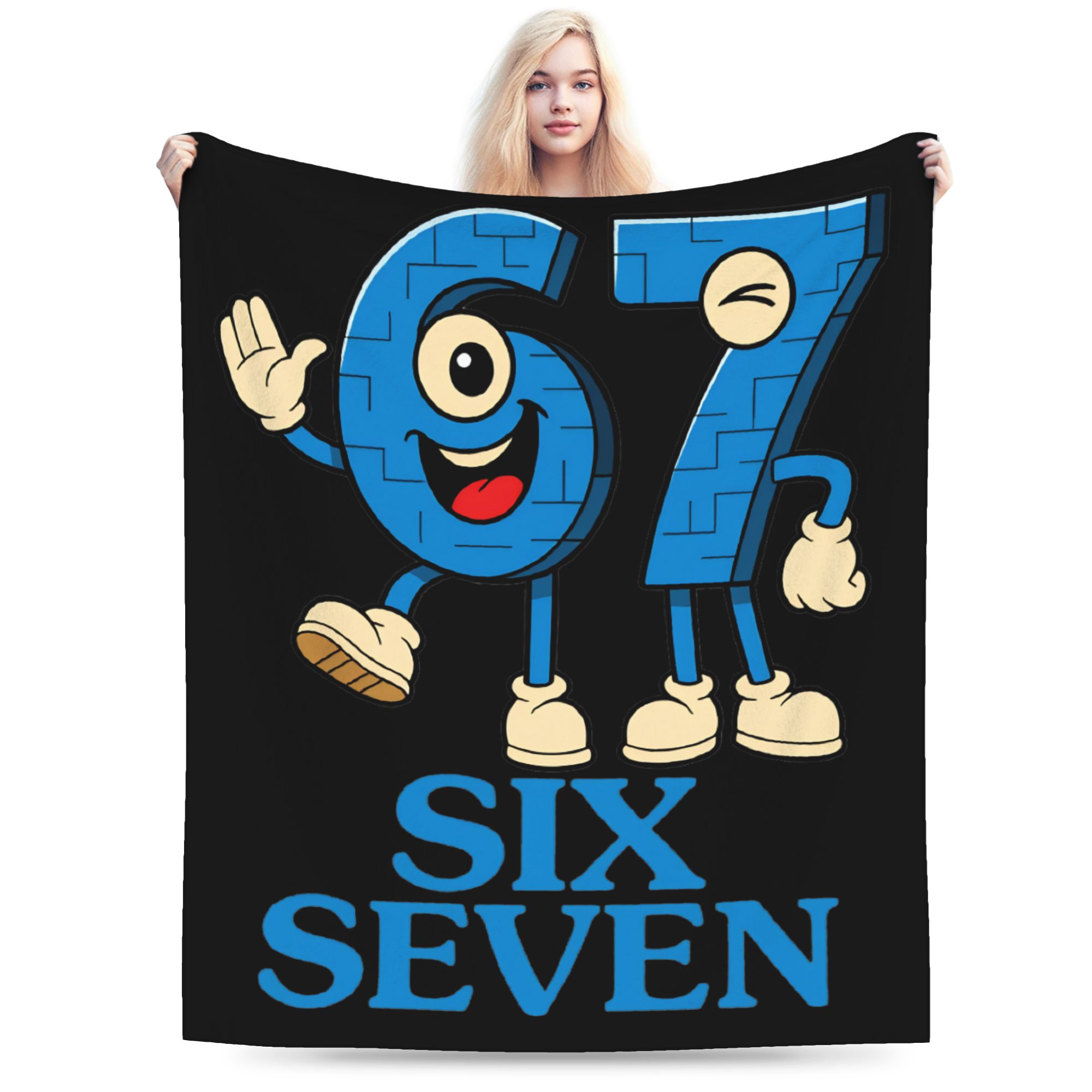 Funny Six Seven 67 Meme Fleece Blanket Customized Throw Blankets for Home Hotel Sofa 150*125cm Bedspreads 75x100cm 30x40in
Funny Six Seven 67 Meme Fleece Blanket Customized Throw Blankets for Home Hotel Sofa 150*125cm Bedspreads 75x100cm 30x40in