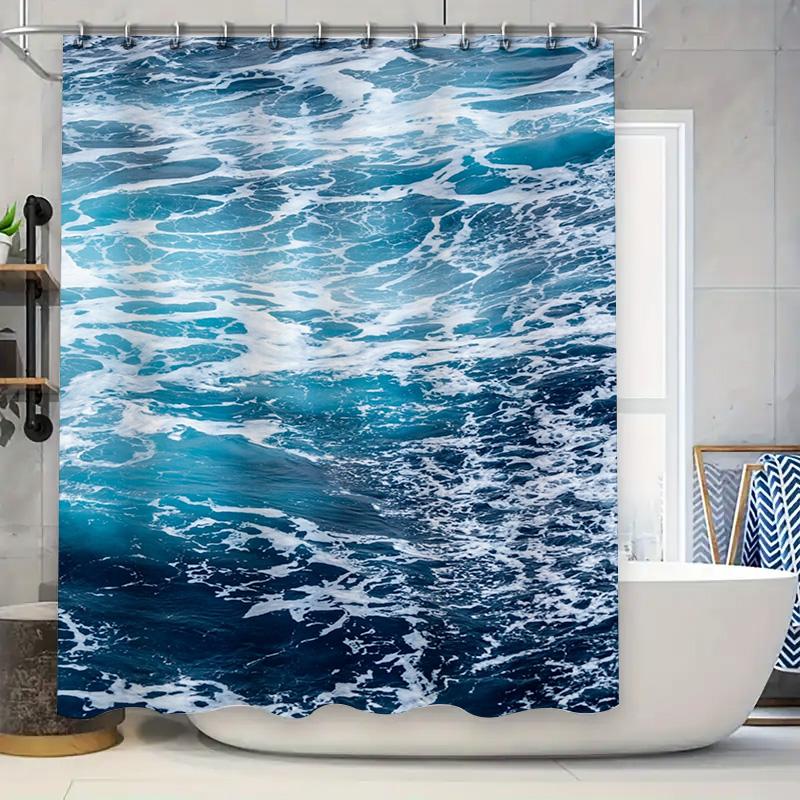 Blue Ocean Waves Shower Curtain Bathroom Decor W60H190(CM)-1 Pcs
Blue Ocean Waves Shower Curtain Bathroom Decor W60H190(CM)-1 Pcs