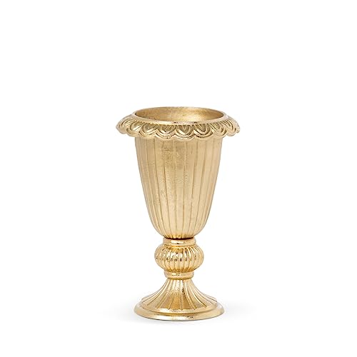 Park Hill Collection Classic Cast Aluminum Urn, 12-inch Height, Cast Aluminum, Gold, for Decorative Use, Home, Kitchen, Office, Living Room, Indoor
Park Hill Collection Classic Cast Aluminum Urn, 12-inch Height, Cast Aluminum, Gold, for Decorative Use, Home, Kitchen, Office, Living Room, Indoor
