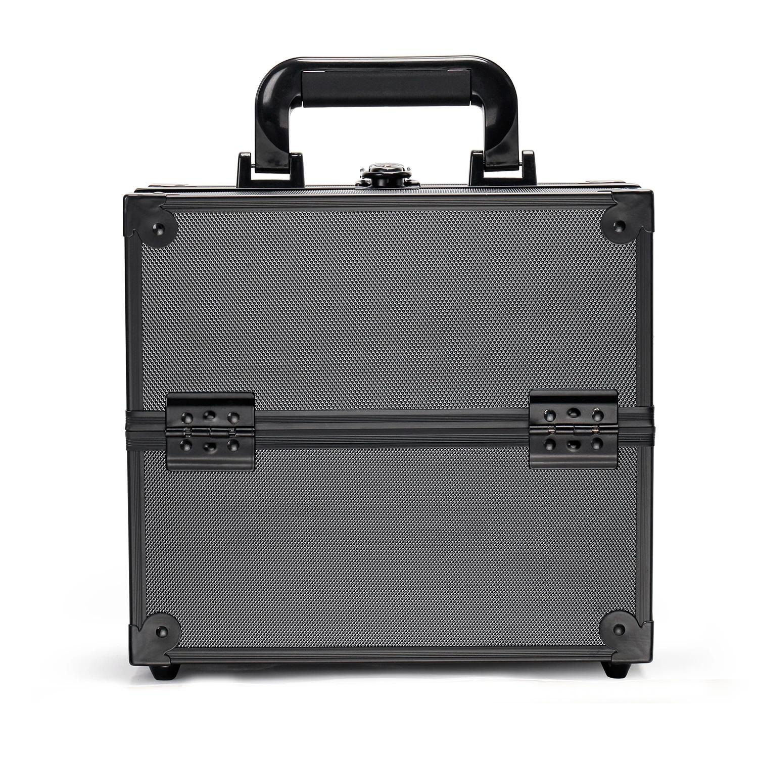 Aluminum Alloy Makeup Organizer Jewelry Organizer Box Large Capacity Handheld Beauty Makeup Cosmetic Case чёрный
Aluminum Alloy Makeup Organizer Jewelry Organizer Box Large Capacity Handheld Beauty Makeup Cosmetic Case чёрный