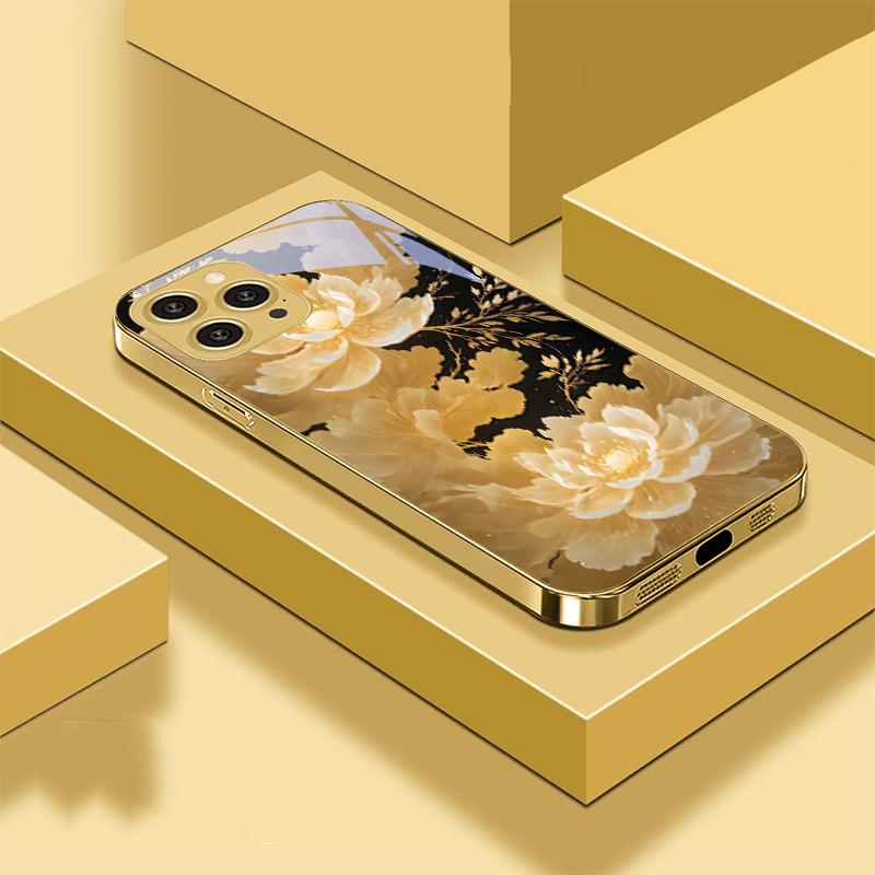 Золоті Квіти та Фенікси Для IPhone 16 Pro Max 15 Pro 14 Max 13 Plus 12 Mini 11 XS Max XR Золотий Загартований Скляний Чохол для Телефону For iPhone 16 Promax
Золоті Квіти та Фенікси Для IPhone 16 Pro Max 15 Pro 14 Max 13 Plus 12 Mini 11 XS Max XR Золотий Загартований Скляний Чохол для Телефону For iPhone 16 Promax