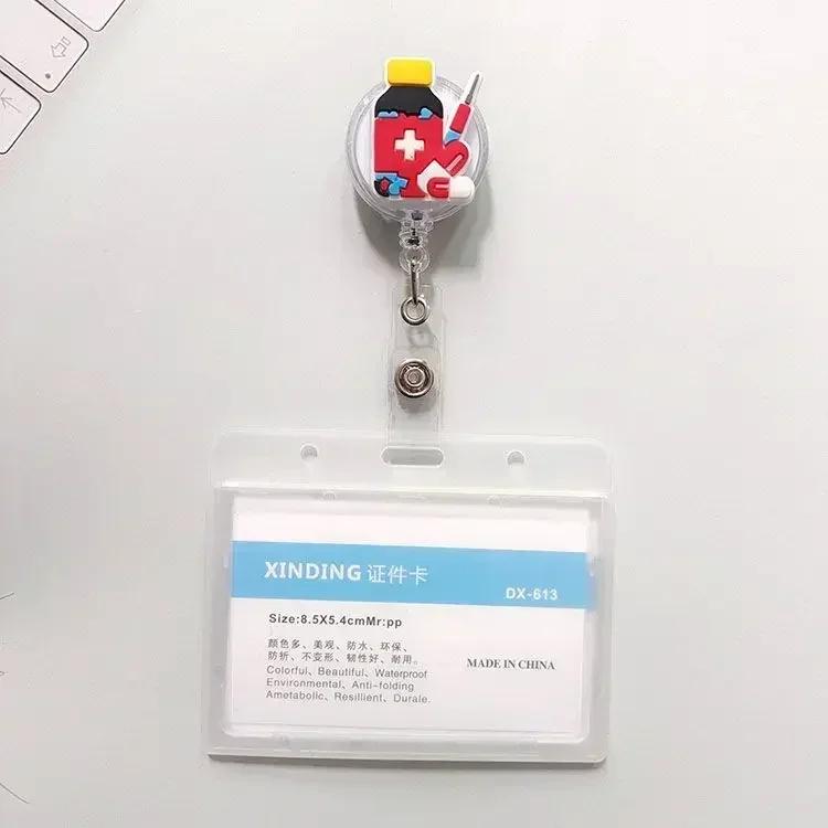 1Pcs Retractable Pull Badge Nurse Cute Badge Reel Clip Badge Holder Doctor ID Card Chain Clips School Student Office
1Pcs Retractable Pull Badge Nurse Cute Badge Reel Clip Badge Holder Doctor ID Card Chain Clips School Student Office