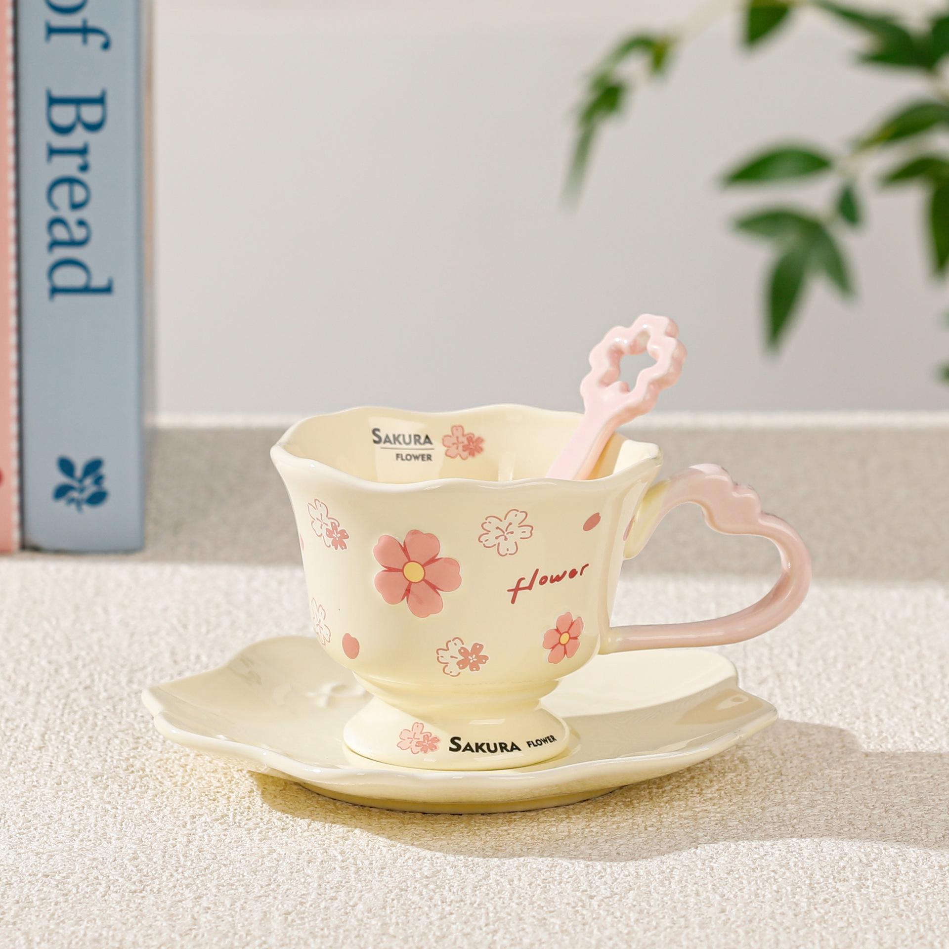 Cherry Blossom Coffee Mug & Saucer Set for Girls - Cute Home Gift. 240ml
Cherry Blossom Coffee Mug & Saucer Set for Girls - Cute Home Gift. 240ml