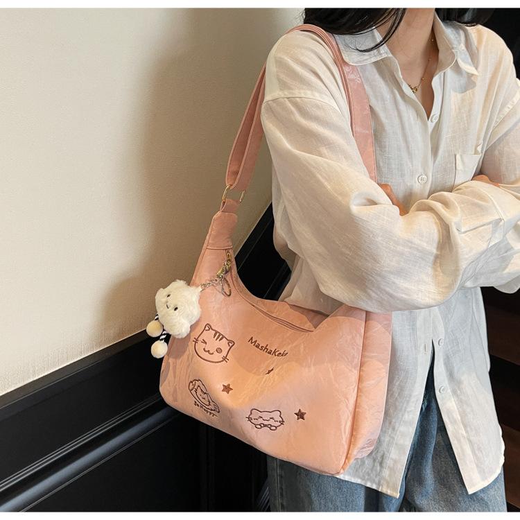 Simple 2025 spring new large-capacity tote bag fashion trend cute women s shoulder messenger bag срібний
Simple 2025 spring new large-capacity tote bag fashion trend cute women s shoulder messenger bag срібний