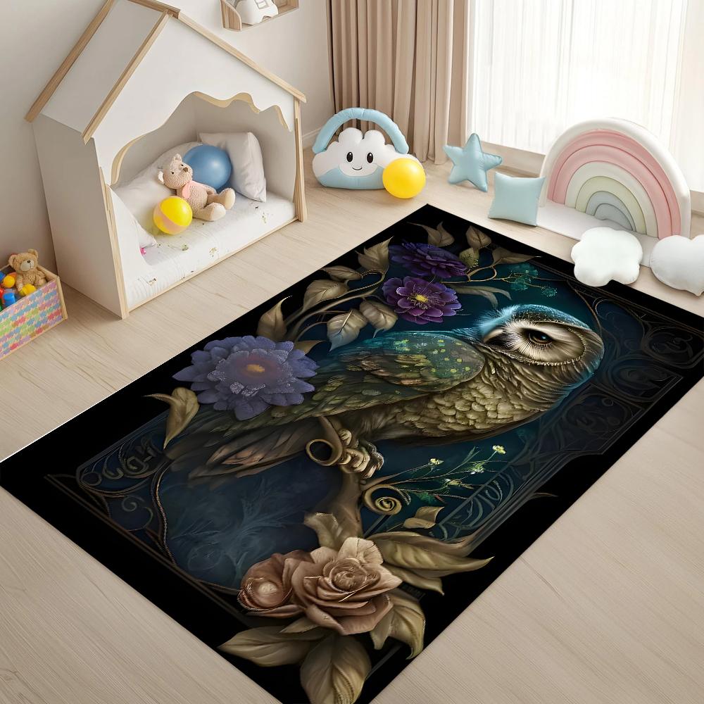 Gothic Raven Rug with Ankh and Pentagram Symbols Dark Academia Rug Black Cool Satanic Home Decorative Rug Floor Entrance Mat 50x80cm
Gothic Raven Rug with Ankh and Pentagram Symbols Dark Academia Rug Black Cool Satanic Home Decorative Rug Floor Entrance Mat 50x80cm