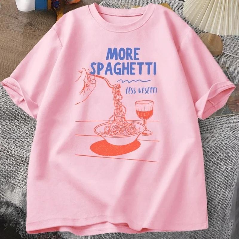 More Spaghetti Less Upsetti T Shirt Women Pasta TShirt Unisextal Health La Dolce Vita Tshirt Fun Graphic Aesthetic Clothes Y2K Top 4XL
More Spaghetti Less Upsetti T Shirt Women Pasta TShirt Unisextal Health La Dolce Vita Tshirt Fun Graphic Aesthetic Clothes Y2K Top 4XL