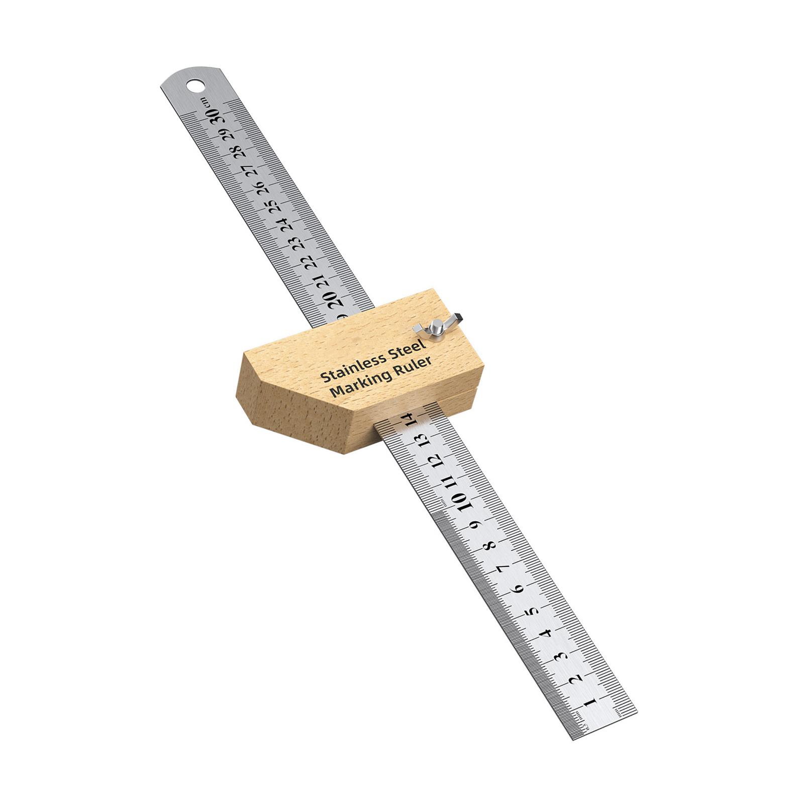 Double Unit Measuring Ruler with Stainless Steel Construction And Stopper for Precise Woodworking And DIY Tasks 1
Double Unit Measuring Ruler with Stainless Steel Construction And Stopper for Precise Woodworking And DIY Tasks 1