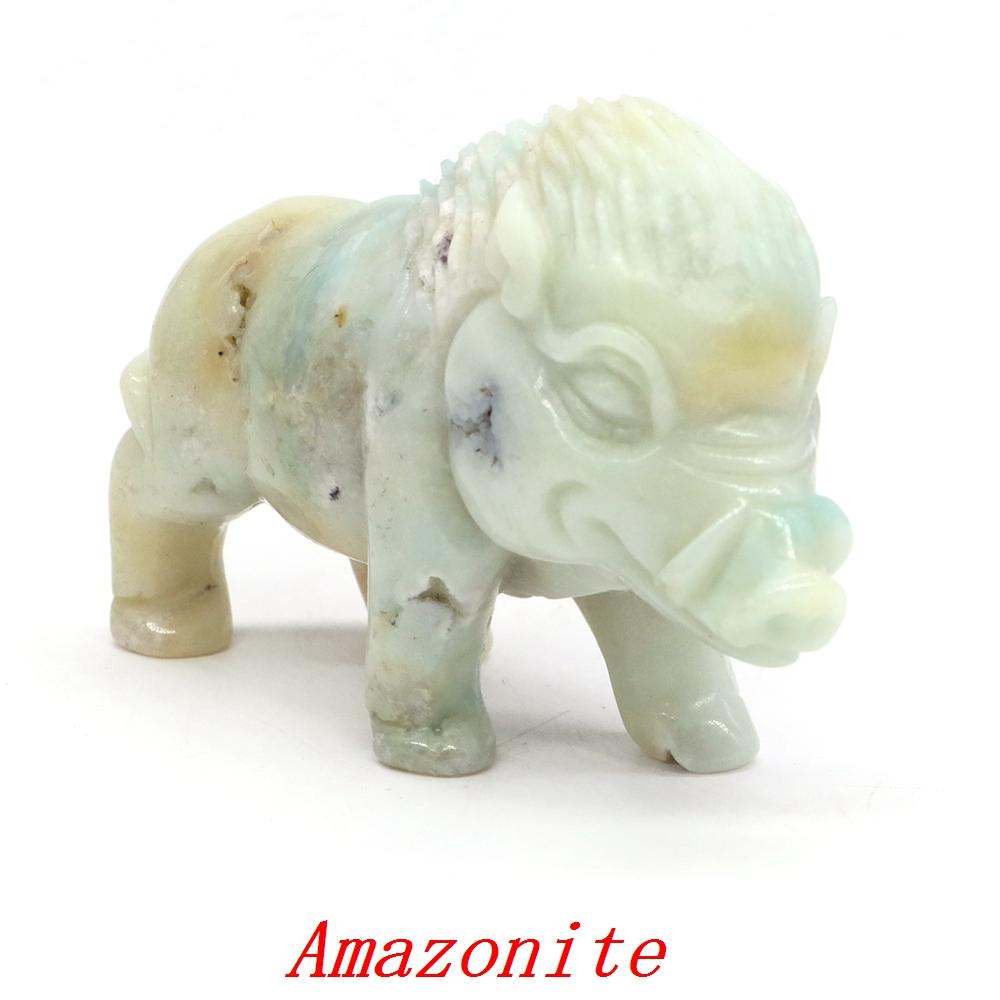 Wild Boar Statue With Natural Crystals Hand Carved Healing Animal Figurine Reiki Gemstone Craft Household Decoration Gem Gifts 2.8 In 1pcs
Wild Boar Statue With Natural Crystals Hand Carved Healing Animal Figurine Reiki Gemstone Craft Household Decoration Gem Gifts 2.8 In 1pcs