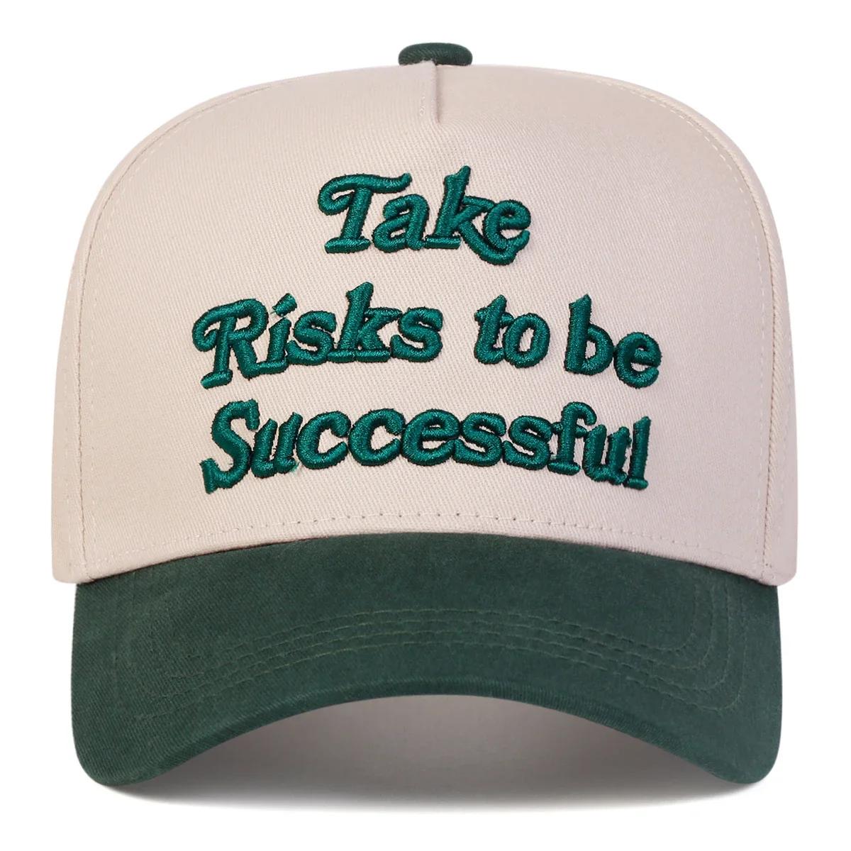 Unisex Take Risks To Be Successful Embroidery Baseball Caps Spring Autumn Outdoor Adjustable Casual Hats Dad Hat Sunscreen Hat
Unisex Take Risks To Be Successful Embroidery Baseball Caps Spring Autumn Outdoor Adjustable Casual Hats Dad Hat Sunscreen Hat
