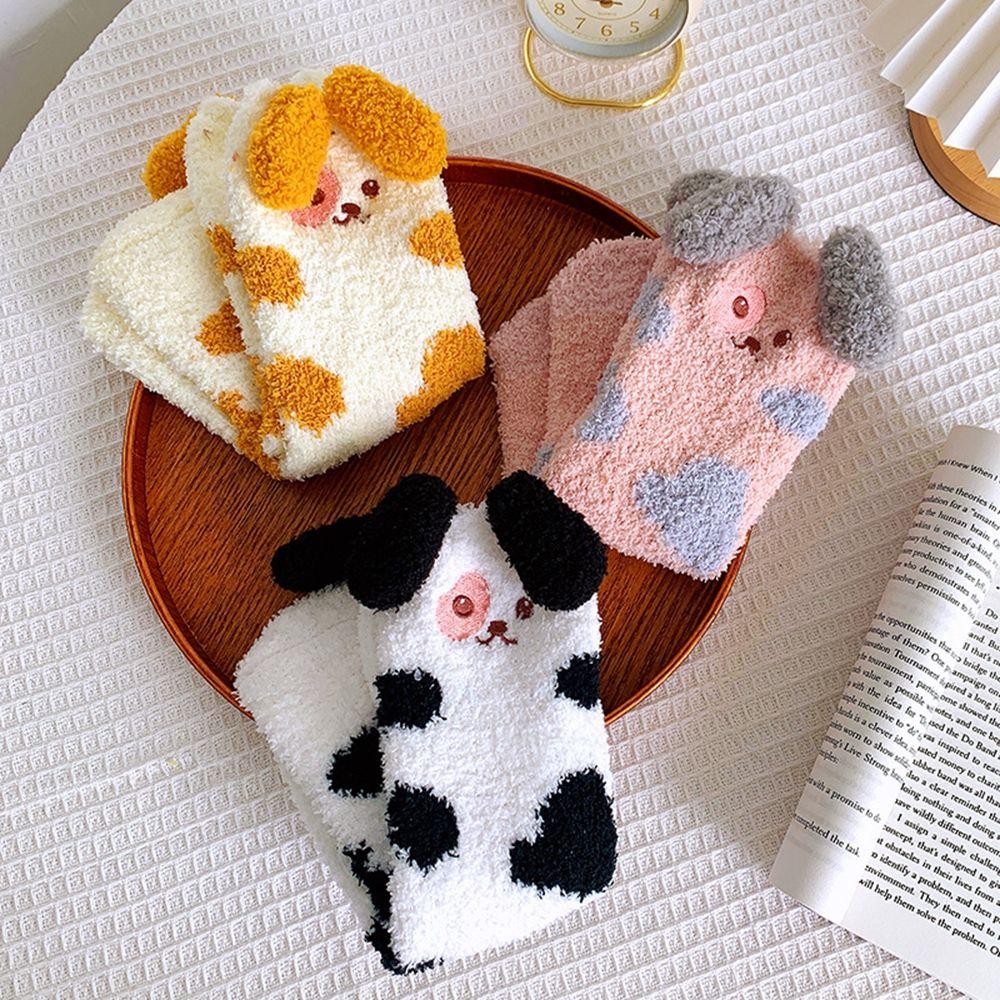 Thicken Cotton Girls Long Ears Female Hosiery Cute Floor Socks Christmas Socks Mid-tube Socks B
Thicken Cotton Girls Long Ears Female Hosiery Cute Floor Socks Christmas Socks Mid-tube Socks B
