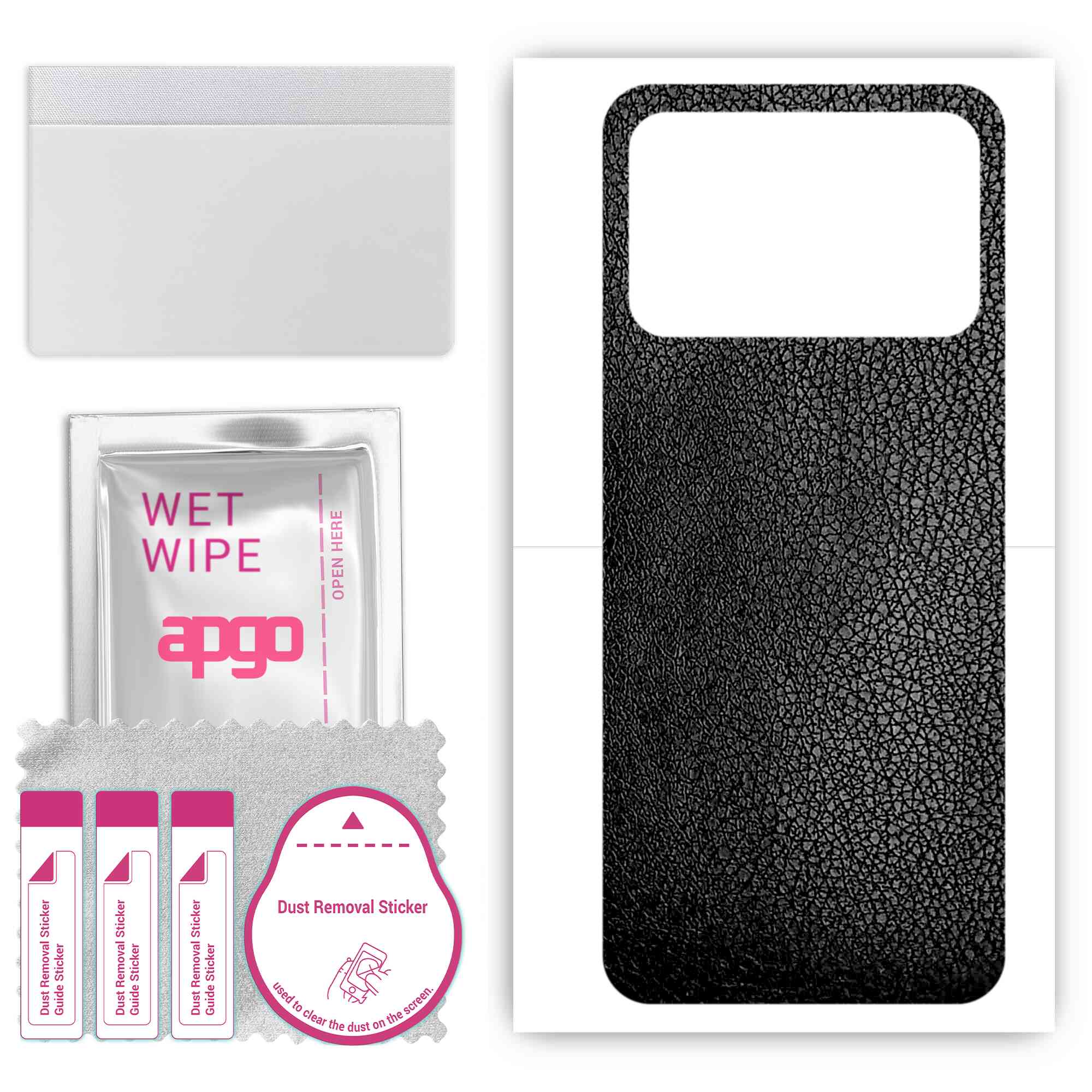 apgo Protective Skin Sticker for the back compatible with Xiaomi Poco C40, Wrap Film, Foil, Vinyl - Pattern Black Leather
apgo Protective Skin Sticker for the back compatible with Xiaomi Poco C40, Wrap Film, Foil, Vinyl - Pattern Black Leather