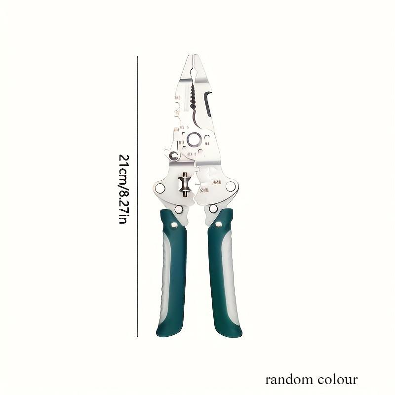 Heavy-duty industrial wire stripper with crimping, cutting, and twisting functions - integrated structure, foldable design зелёный
Heavy-duty industrial wire stripper with crimping, cutting, and twisting functions - integrated structure, foldable design зелёный