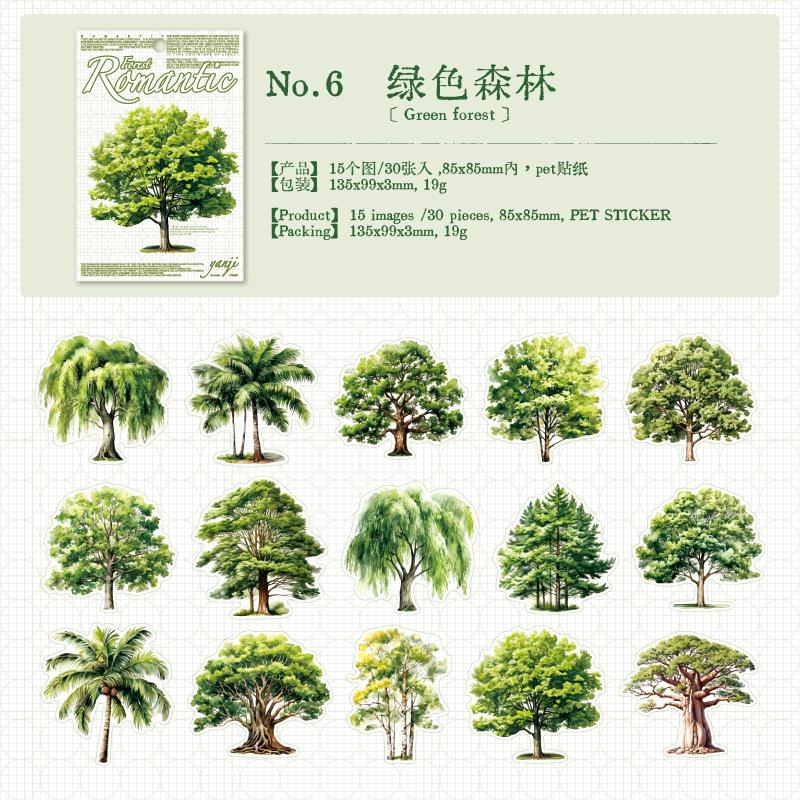 30pcs/pack Romantic Forest Series Ins Forest Theme PET Stickers DIY Diary Scrapbook Aesthetics Stationery Stickers
30pcs/pack Romantic Forest Series Ins Forest Theme PET Stickers DIY Diary Scrapbook Aesthetics Stationery Stickers