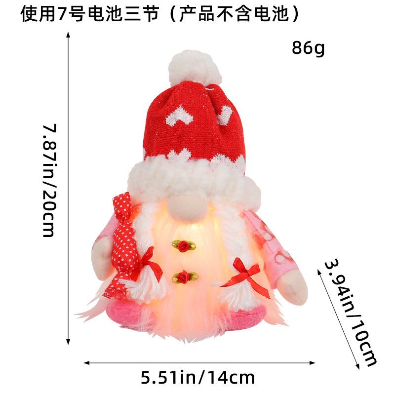 Декоративные украшения ко Дню святого Валентина, новая светящаяся вязаная шапка, кукла-любовница, безликая кукла, подарок на Танабату. F2-13 Women s