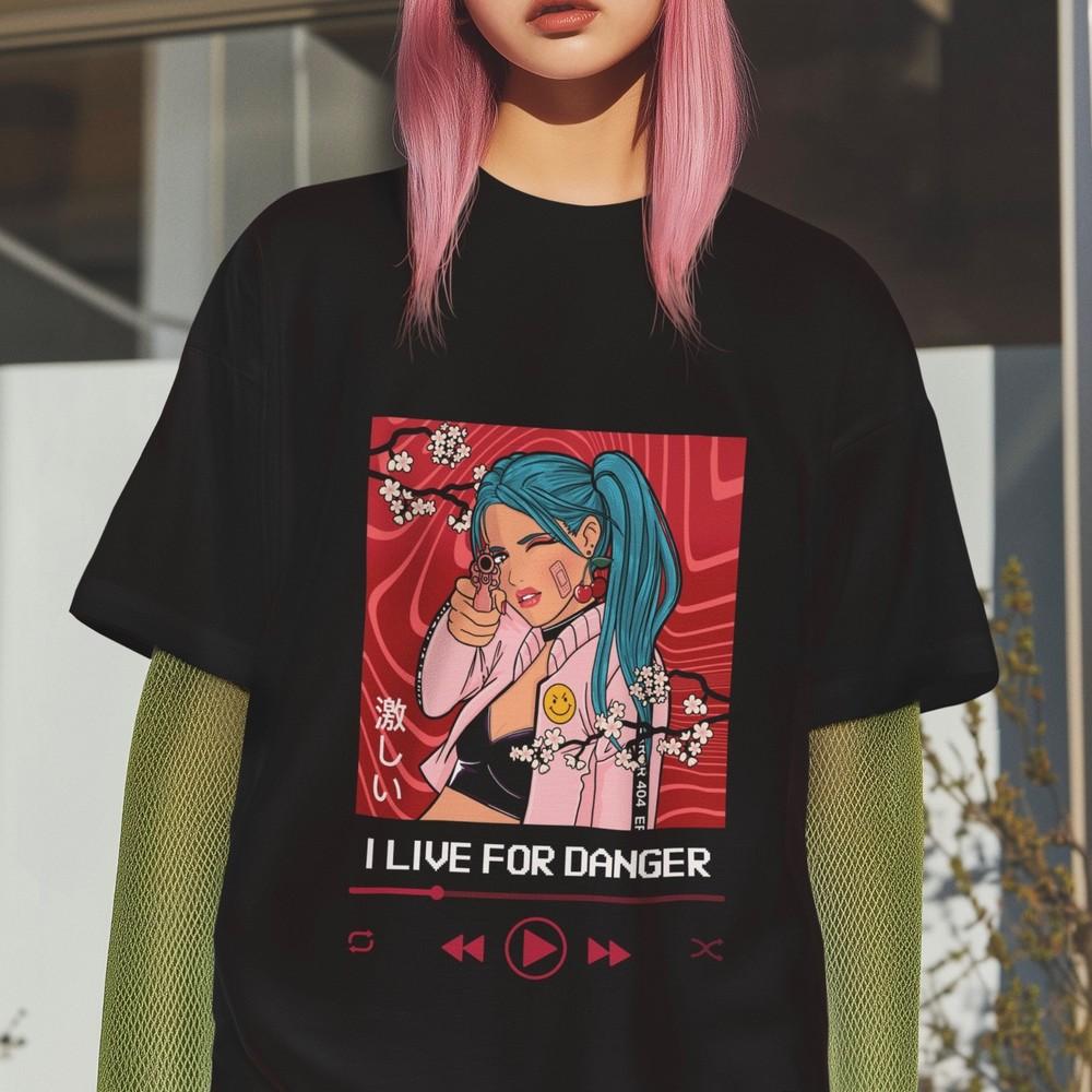 Anime Girl T-Shirt I Live For Danger Japanese Graphic Tee Streetwear Gift Unisex L
Anime Girl T-Shirt I Live For Danger Japanese Graphic Tee Streetwear Gift Unisex L