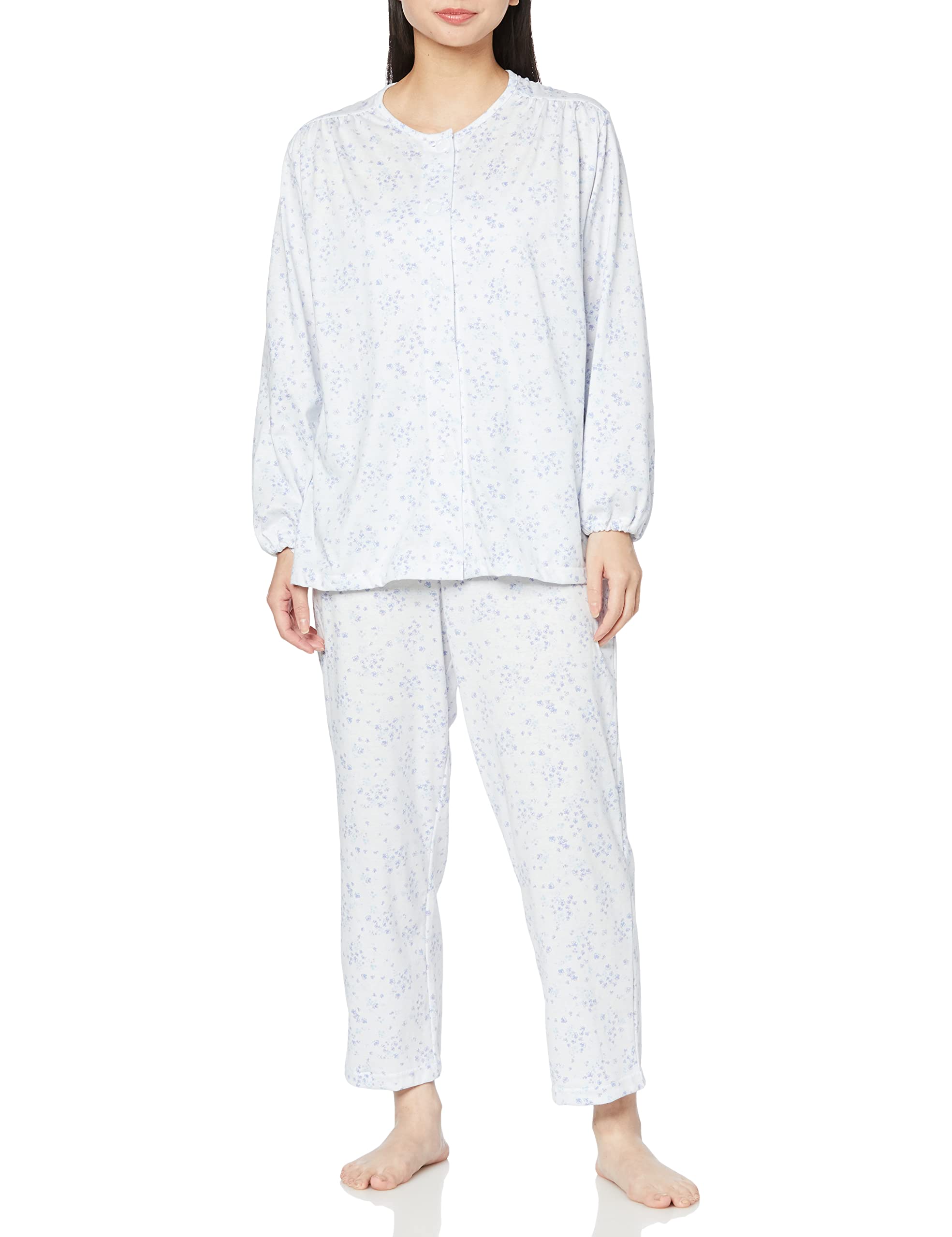 Gunze Cotton Jersey Made in Japan with Kyoto Long Sleeve Pants Elastic Holes at Sleeves and Sax Women s 100% Pajamas, Printing, (with Legs),
Gunze Cotton Jersey Made in Japan with Kyoto Long Sleeve Pants Elastic Holes at Sleeves and Sax Women s 100% Pajamas, Printing, (with Legs),