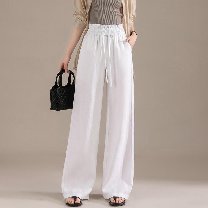 RAIN.CUN Women s Premium Linen Drawstring Wide-Leg Pants 31
RAIN.CUN Women s Premium Linen Drawstring Wide-Leg Pants 31