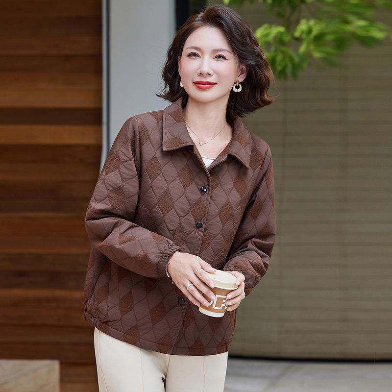Autumn-Lapel Casual Jacket: Age-Reducing Fashion for Middle-aged and Elderly Women XL (45-53 kg) кофейный
Autumn-Lapel Casual Jacket: Age-Reducing Fashion for Middle-aged and Elderly Women XL (45-53 kg) кофейный