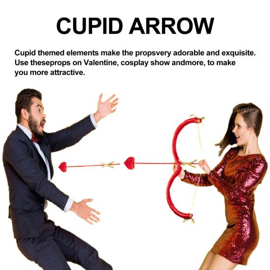 Yousheng Cupid Bow And Arrow Prop Heart Shape Bow Decor Valentine Day Photography Filming Stage Costume Performance Prop різнокольоровий
Yousheng Cupid Bow And Arrow Prop Heart Shape Bow Decor Valentine Day Photography Filming Stage Costume Performance Prop різнокольоровий