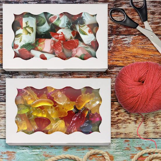 30 шт. Крафтова коробка для випічки з прозорим віконцем, харчова, без БФА, багатоцільова коробка для випічки та солодощів, вітрина для кондитерських виробів коричневий
30 шт. Крафтова коробка для випічки з прозорим віконцем, харчова, без БФА, багатоцільова коробка для випічки та солодощів, вітрина для кондитерських виробів коричневий