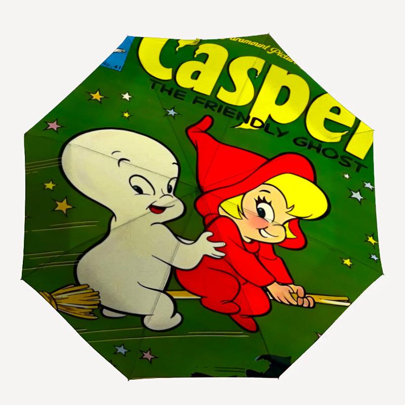 1PC Casper Friendly Ghost Automatic Open/Close, 8-Rib Durable Frame Compact Travel Umbrella for Men & Women S1222084
1PC Casper Friendly Ghost Automatic Open/Close, 8-Rib Durable Frame Compact Travel Umbrella for Men & Women S1222084