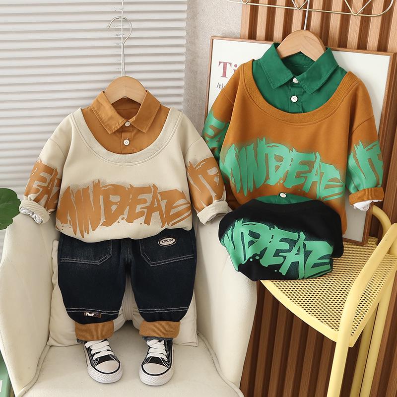 Korean Style Boys Trendy Sweatshirt Set for Spring 2025 - Fashionable Winter Top for Middle and Large Children 120cm темно-коричневого
Korean Style Boys Trendy Sweatshirt Set for Spring 2025 - Fashionable Winter Top for Middle and Large Children 120cm темно-коричневого