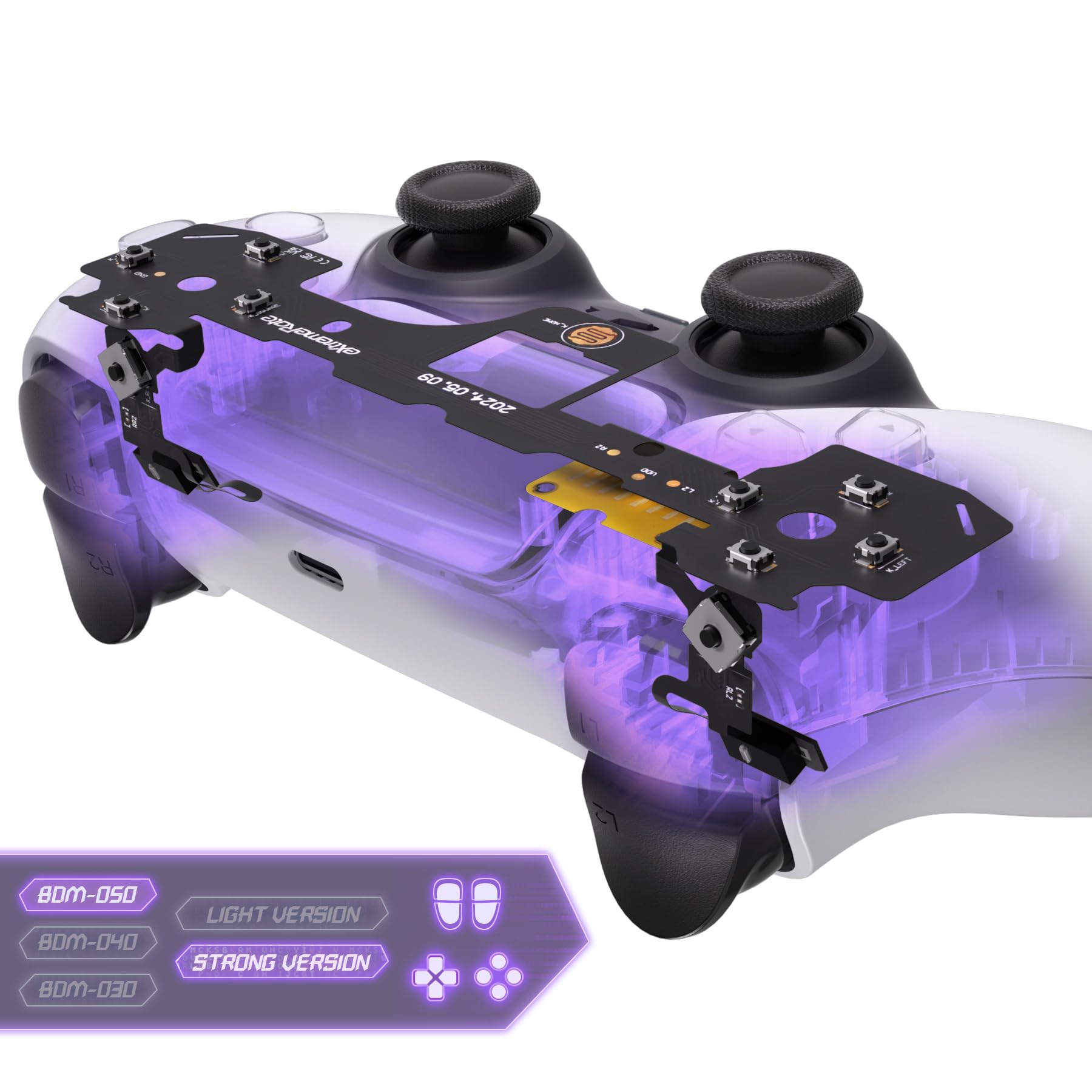 eXtremeRate Strong Version Hole Clicky Kit V2 for PS5 Controller Custom Micro Switch L2R2 Clicky Hair Trigger Kit and Tactile L1R1 Face Button Mouse
eXtremeRate Strong Version Hole Clicky Kit V2 for PS5 Controller Custom Micro Switch L2R2 Clicky Hair Trigger Kit and Tactile L1R1 Face Button Mouse