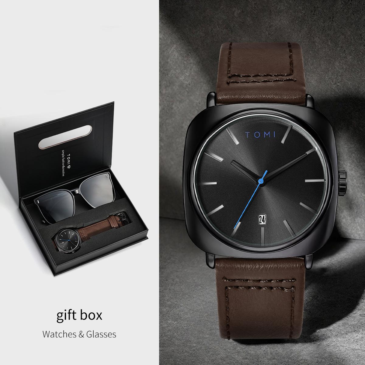 2PCS Men Casual Fashion Watch Glasses Gift Set Classic Simple Square Case Men Quartz Watch Watch Clock Gift Set Reloj
2PCS Men Casual Fashion Watch Glasses Gift Set Classic Simple Square Case Men Quartz Watch Watch Clock Gift Set Reloj