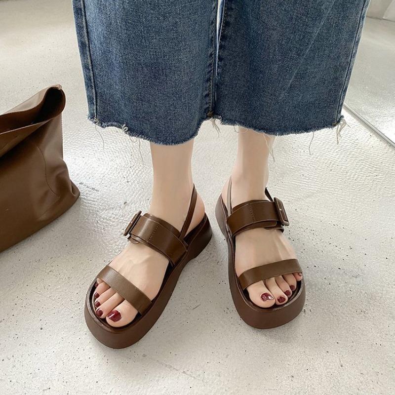 fashion New Gladiator Summer Sandals Fashion Platform Flats Elegant Open Toe Dress Shoes Solid Color Buckle Roman Sandalias
fashion New Gladiator Summer Sandals Fashion Platform Flats Elegant Open Toe Dress Shoes Solid Color Buckle Roman Sandalias