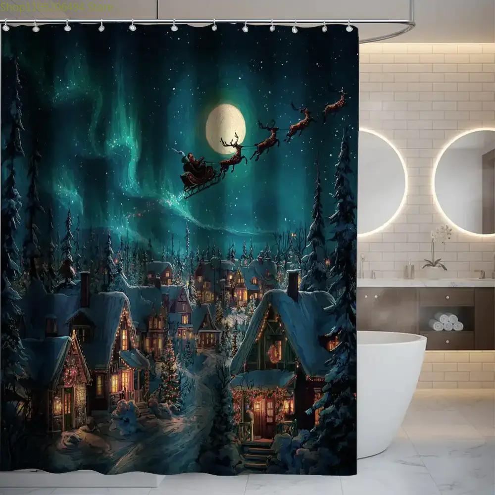 A Christmas-Themed Shower Curtain for The Bathroom, Perfect for Christmas Eve, Includes 12 Hooks, Measuring 70.87*70.87inch, I 90x180cm
A Christmas-Themed Shower Curtain for The Bathroom, Perfect for Christmas Eve, Includes 12 Hooks, Measuring 70.87*70.87inch, I 90x180cm
