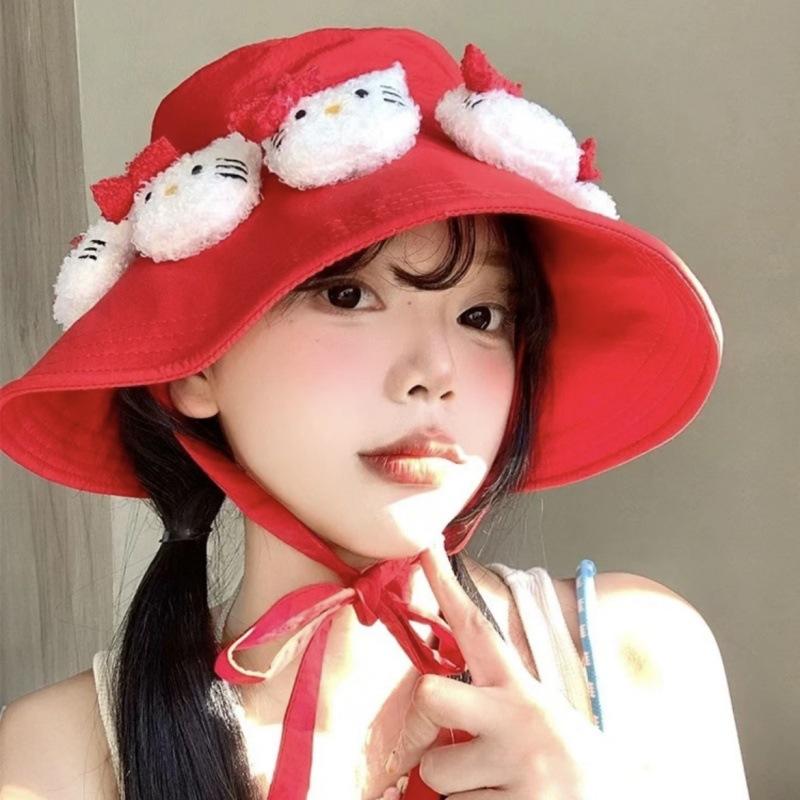 Cartoon Kawaii Sanrio Hello Kitty Bucket Hats Lace-Up Casual Caps Outdoor Travel Fisherman Hats Cute Sunscreen Hat Gifts 1pc
Cartoon Kawaii Sanrio Hello Kitty Bucket Hats Lace-Up Casual Caps Outdoor Travel Fisherman Hats Cute Sunscreen Hat Gifts 1pc